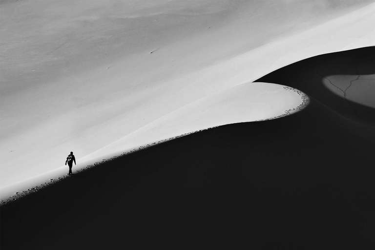 Desert and human 