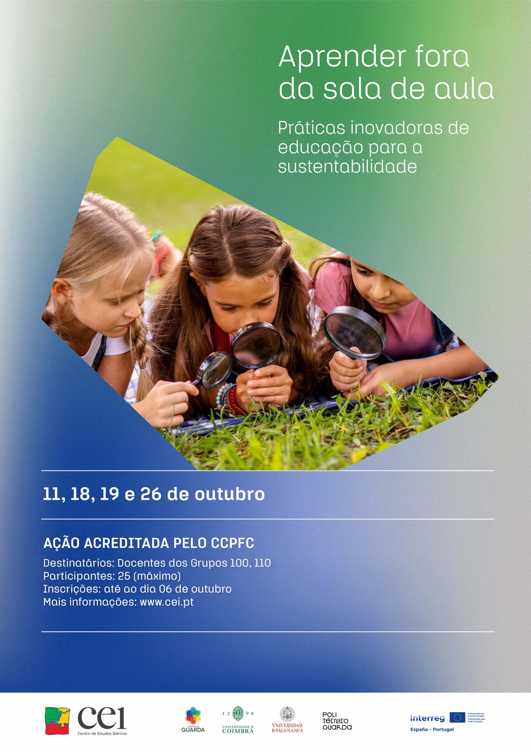 Cartaz Aprender fora da sala de aula